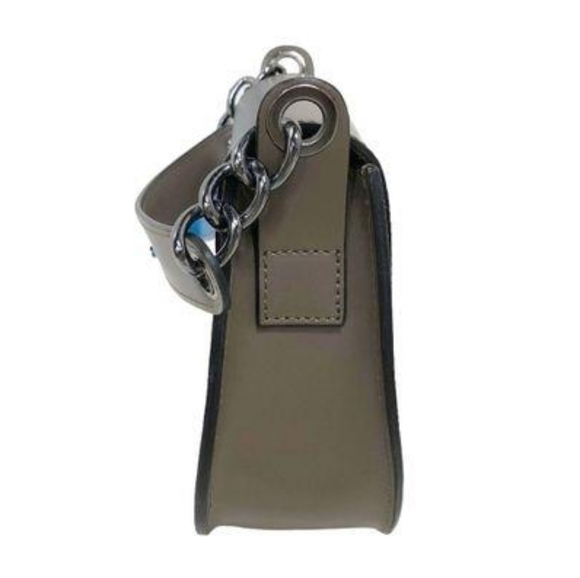 Cheval Firenze Rounded Bottom Italian Leather/Suede Saddle Crossbody/Beige - Picture 2 of 10